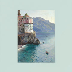View of the Atrani Coast Near Amalfi, Italy by Peder Mork Mønsted, 1925 poster 8