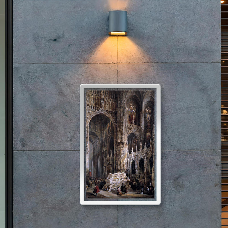 View of the Interior of a Cathedral by Jenaro Pérez Villaamil poster 2