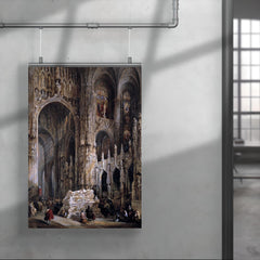 View of the Interior of a Cathedral by Jenaro Pérez Villaamil poster 4