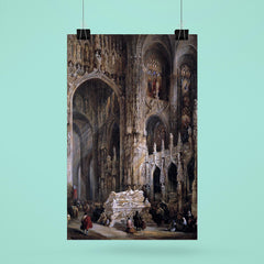 View of the Interior of a Cathedral by Jenaro Pérez Villaamil poster 6