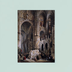 View of the Interior of a Cathedral by Jenaro Pérez Villaamil poster 8