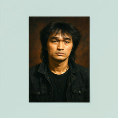 Viktor Tsoi portrait poster 8