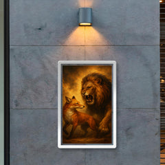 Vilfredo Pareto foxes and lions allegory poster 2