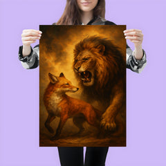 Vilfredo Pareto foxes and lions allegory poster 3