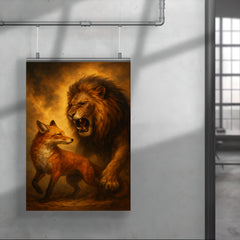 Vilfredo Pareto foxes and lions allegory poster 4