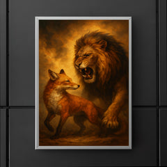 Vilfredo Pareto foxes and lions allegory poster 5