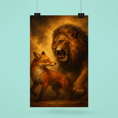 Vilfredo Pareto foxes and lions allegory poster 6