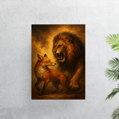 Vilfredo Pareto foxes and lions allegory poster 7