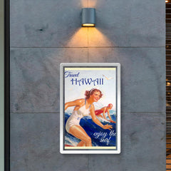 Vintage Hawaii travel poster poster 2