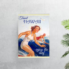 Vintage Hawaii travel poster poster 7