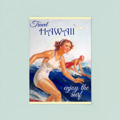 Vintage Hawaii travel poster poster 8
