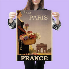 Vintage Paris France travel poster poster 3