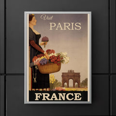Vintage Paris France travel poster poster 5