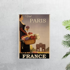 Vintage Paris France travel poster poster 7