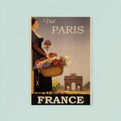 Vintage Paris France travel poster poster 8