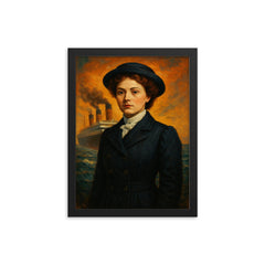 Violet Jessop framed print on a plain backdrop in size 12"x16".