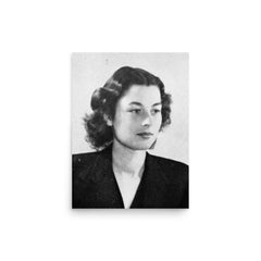 Violette Szabo poster on a plain backdrop in size 12"x16".