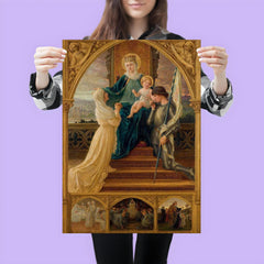 Virgin and Child Between Saint Genevieve and Joan of Arc by Elisabeth Sonrel, 1916 poster 3