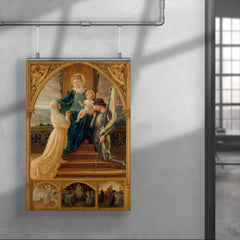 Virgin and Child Between Saint Genevieve and Joan of Arc by Elisabeth Sonrel, 1916 poster 4