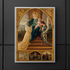 Virgin and Child Between Saint Genevieve and Joan of Arc by Elisabeth Sonrel, 1916 poster 5