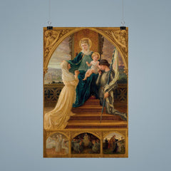 Virgin and Child Between Saint Genevieve and Joan of Arc by Elisabeth Sonrel, 1916 poster 9