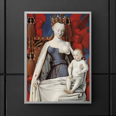 Virgin and Child Surrounded by Angels by Jean Fouquet, 1450 poster 5