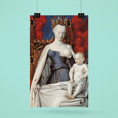 Virgin and Child Surrounded by Angels by Jean Fouquet, 1450 poster 6