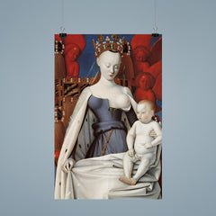 Virgin and Child Surrounded by Angels by Jean Fouquet, 1450 poster 9