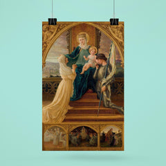 Virgin and Child with Saint Geneviève and Joan of Arc by Élisabeth Sonrel, 1916 poster 6