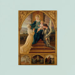 Virgin and Child with Saint Geneviève and Joan of Arc by Élisabeth Sonrel, 1916 poster 8