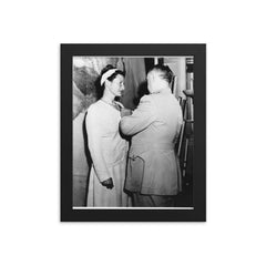 Virginia Hall framed print on a plain backdrop in size 8"x10".