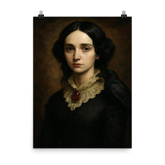 Virginia Poe poster on a plain backdrop in size 8"x10".