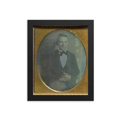 Virginia Tobacco Plantation Farmer and War of 1812 Veteran, ca. 1849 framed print on a plain backdrop in size 8"x10".