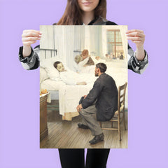 Visit Day at the Hospital by Jean Geoffroy, 1889 poster 3