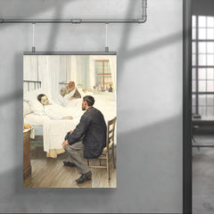 Visit Day at the Hospital by Jean Geoffroy, 1889 poster 4