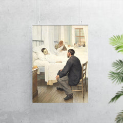 Visit Day at the Hospital by Jean Geoffroy, 1889 poster 7