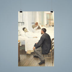 Visit Day at the Hospital by Jean Geoffroy, 1889 poster 9