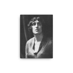 Vita Sackville-West canvas print on a plain backdrop in size 12"x16".