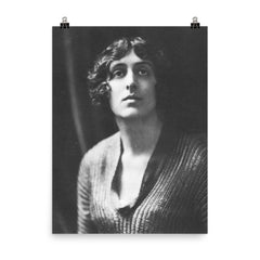 Vita Sackville-West poster on a plain backdrop in size 8"x10".