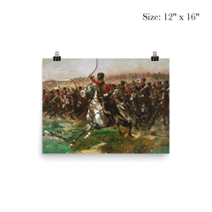Vive L'Empereur by Édouard Detaille, 1891 - French 4th Hussar Regiment at the Battle of Friedland poster 3