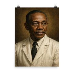 Vivien Thomas poster on a plain backdrop in size 8"x10".