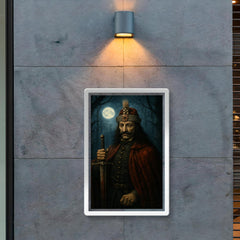 Vlad the Impaler in moonlit Wallachian forest poster 2
