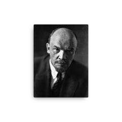 Vladimir Lenin canvas print on a plain backdrop in size 12"x16".