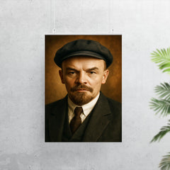 Vladimir Lenin portrait poster 7