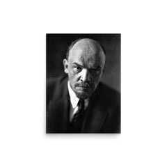 Vladimir Lenin poster on a plain backdrop in size 12"x16".