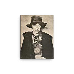 Vladimir Mayakovsky canvas print on a plain backdrop in size 12"x16".