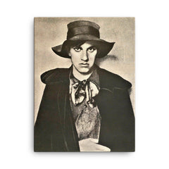 Vladimir Mayakovsky canvas print on a plain backdrop in size 18"x24".