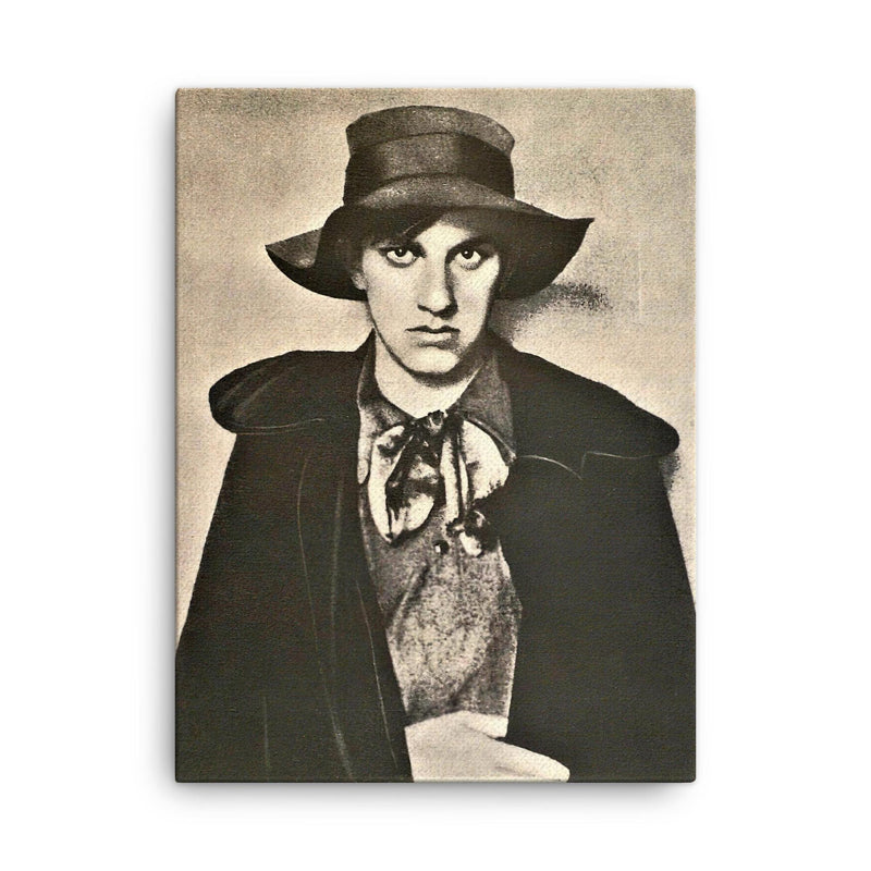 Vladimir Mayakovsky canvas print on a plain backdrop in size 18