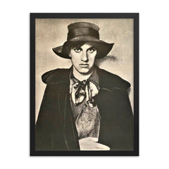 Vladimir Mayakovsky framed print on a plain backdrop in size 18"x24".