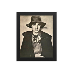 Vladimir Mayakovsky framed print on a plain backdrop in size 8"x10".